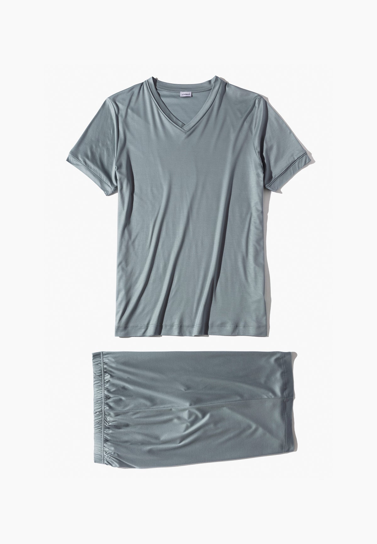Sustainable Luxury | Pyjama Short - blue grey