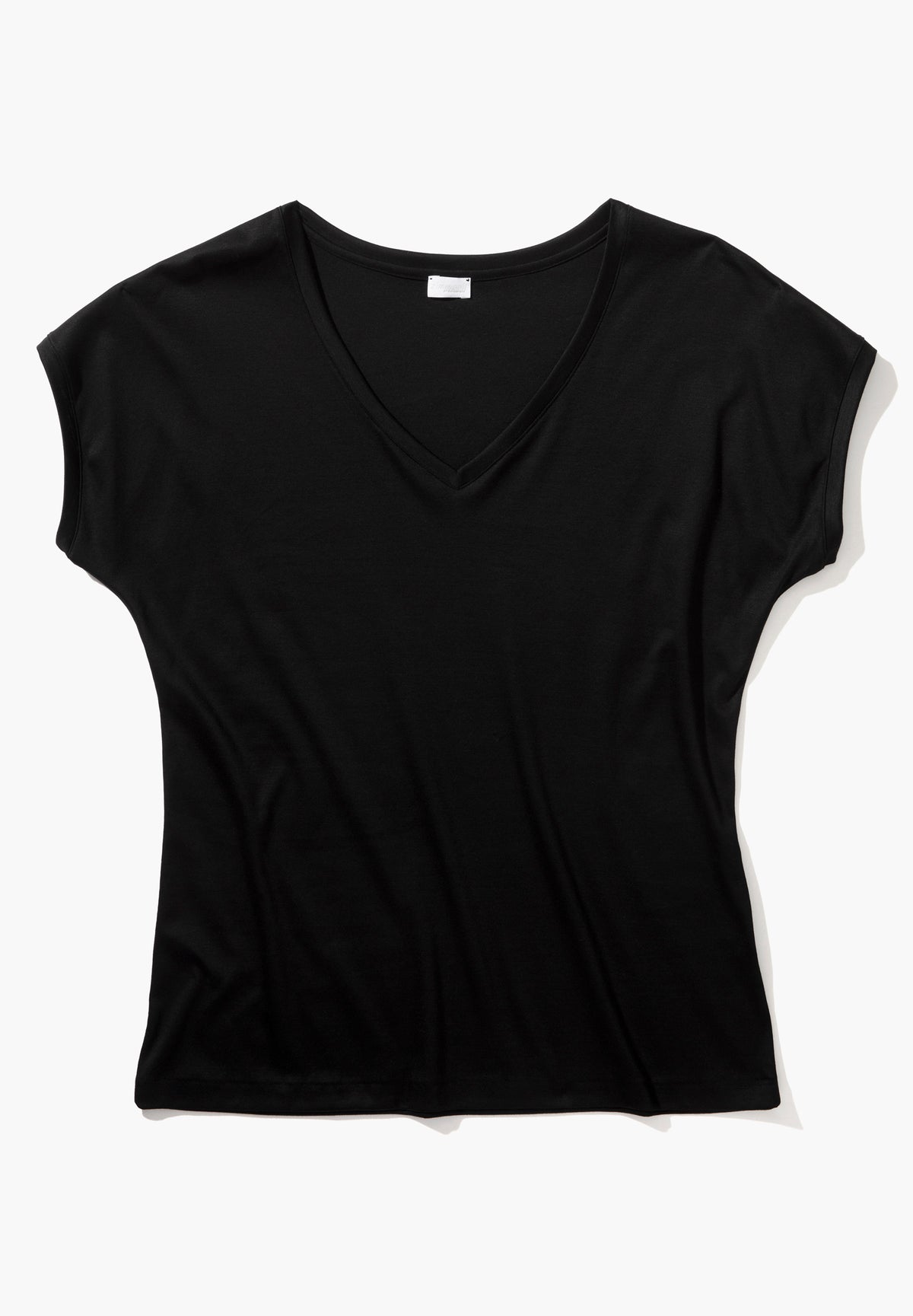 Sea Island | T-Shirt kurzarm V-Ausschnitt - black