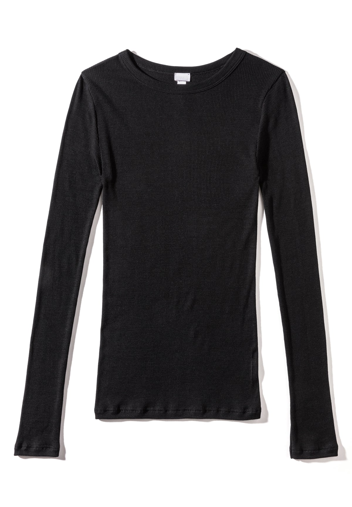 Wool &amp; Silk | T-Shirt langarm - black