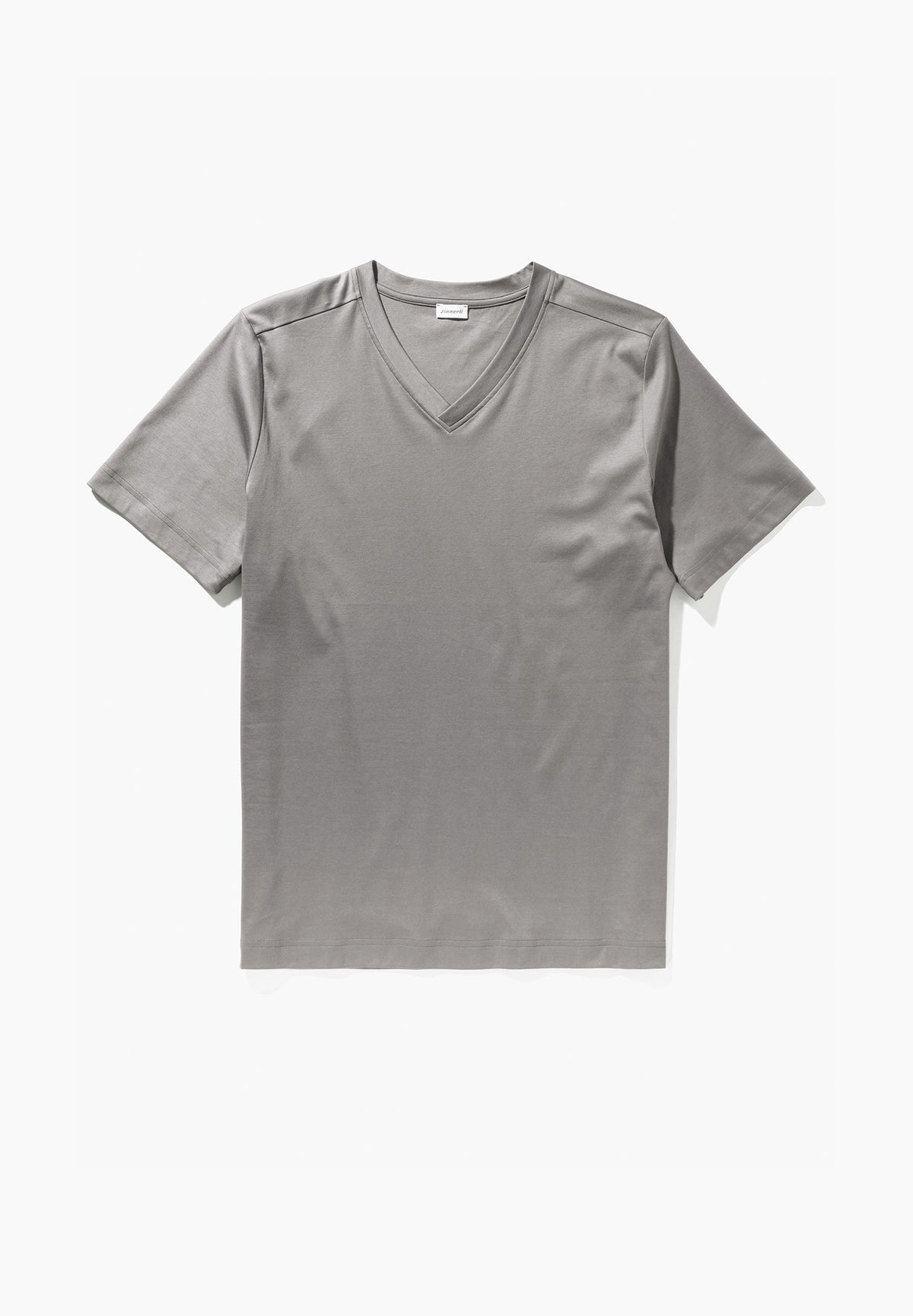 Supreme Green Cotton | T-Shirt Short Sleeve V-Neck - grey