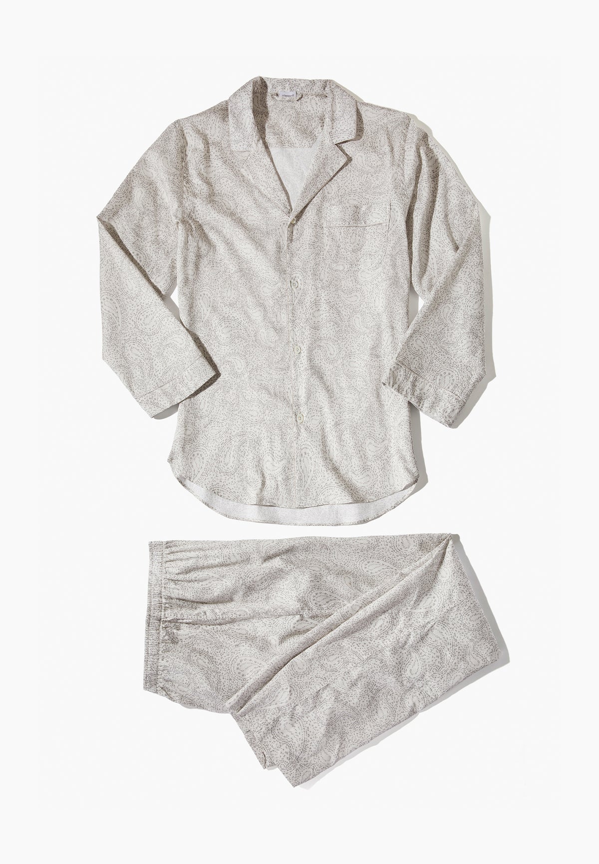 Cotton Sateen Print | Pyjama lang - paisley sand