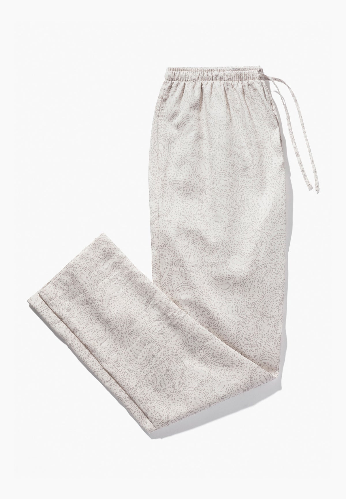 Cotton Sateen Print | Pants Long - paisley sand