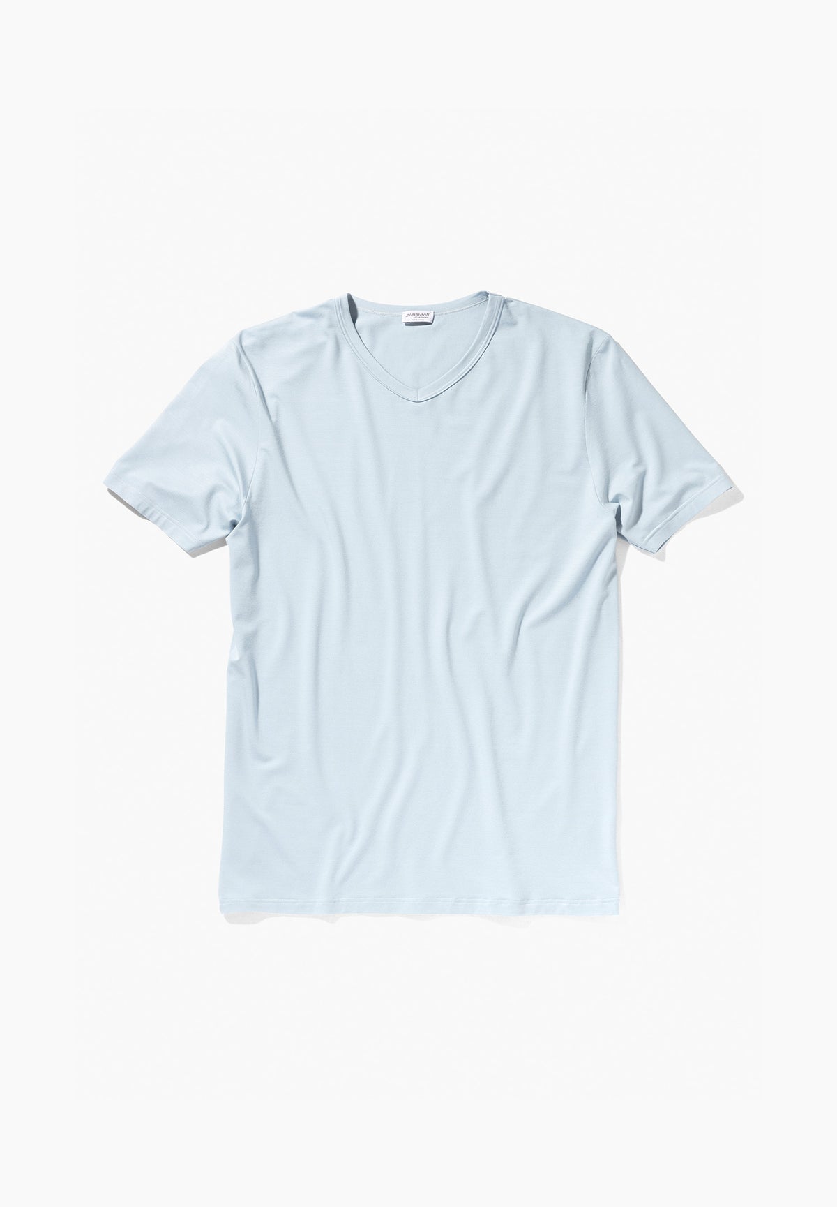 Pureness | T-Shirt kurzarm V-Ausschnitt - sky blue