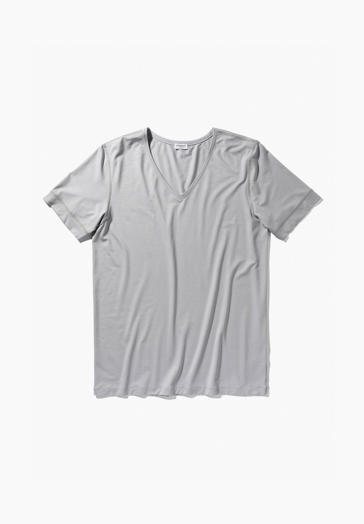 Pureness | T-Shirt kurzarm V-Ausschnitt - cloud grey